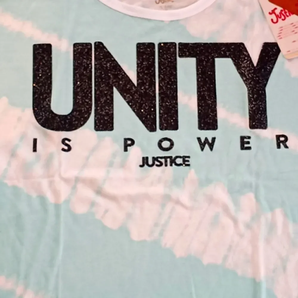 Justice Girls Tie Dyed Unity Cropped T Shirt
